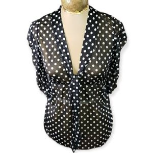 Flair Polka-Dot Blouse